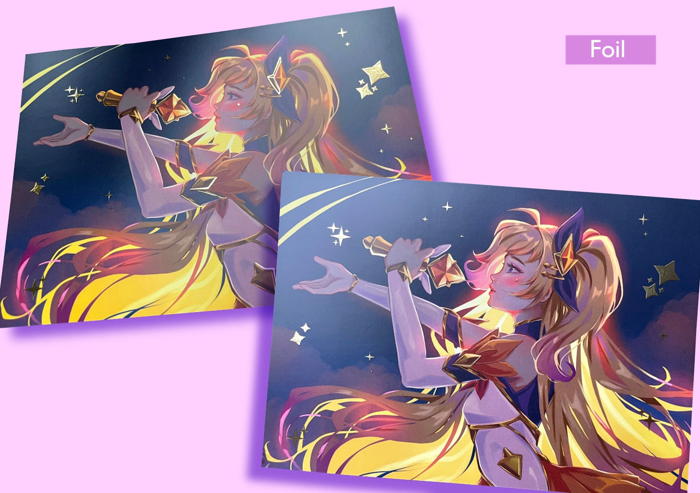 Star Warrior Sera at Night Print
