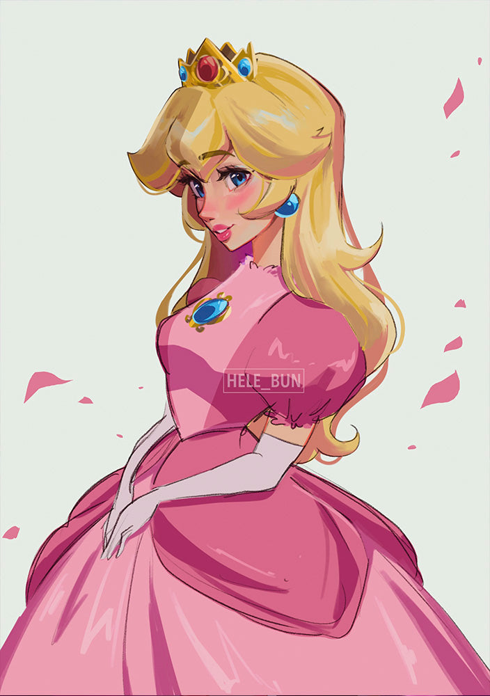 Peach Princess Print
