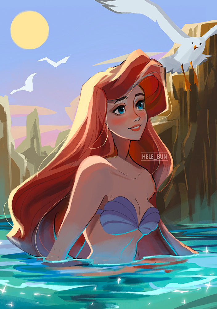 Mermaid Princess Print