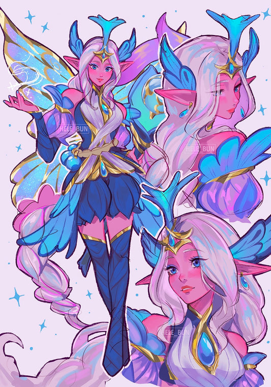 Fairy Soraka Sketch Print