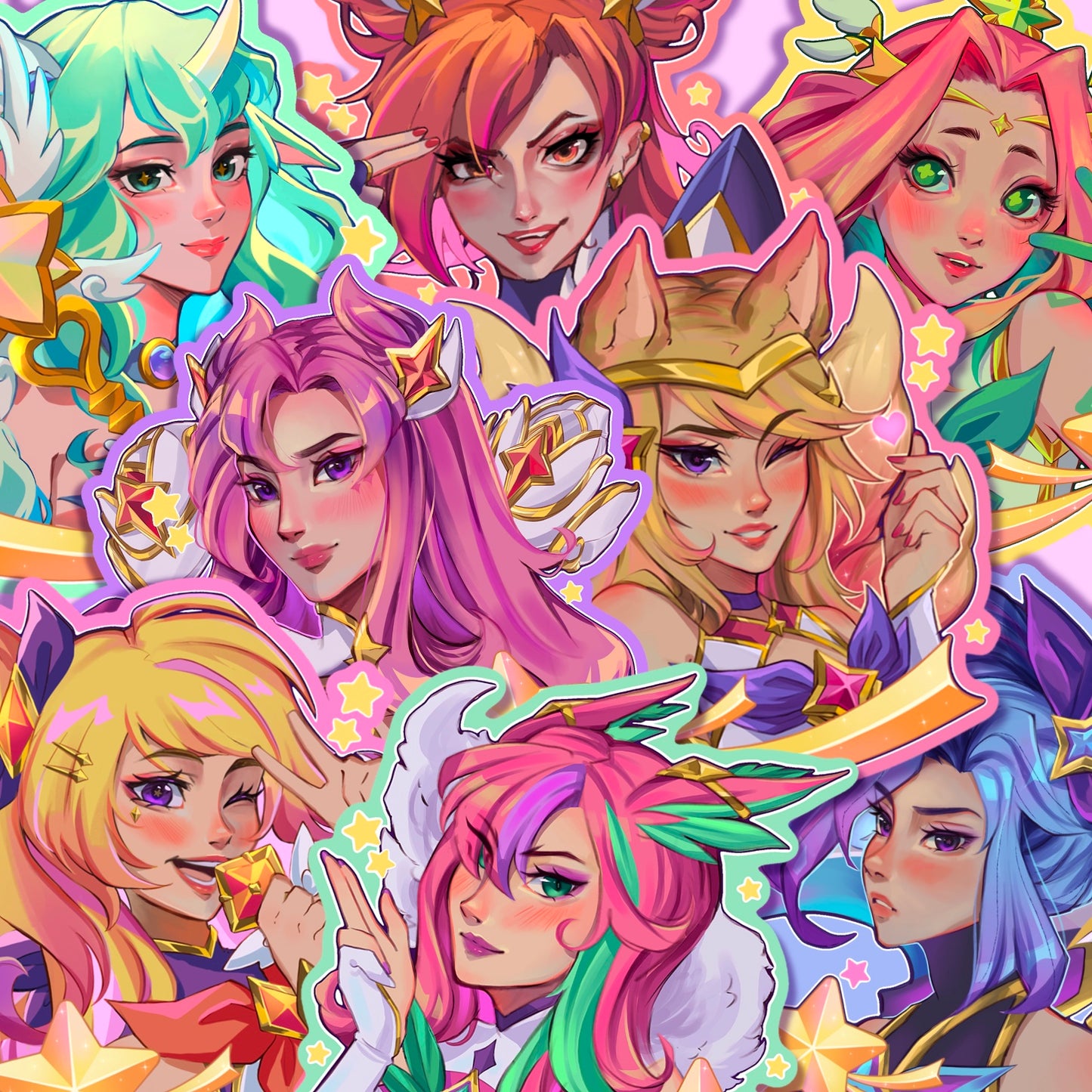 Star Warrior Stickers