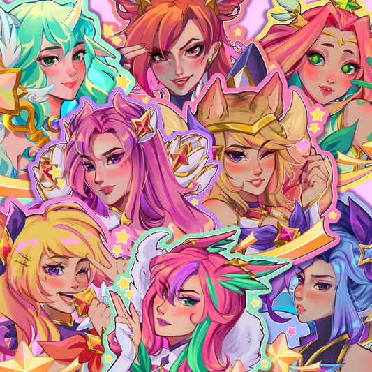 Star Warrior Stickers