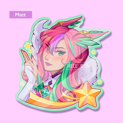 Star Warrior Stickers