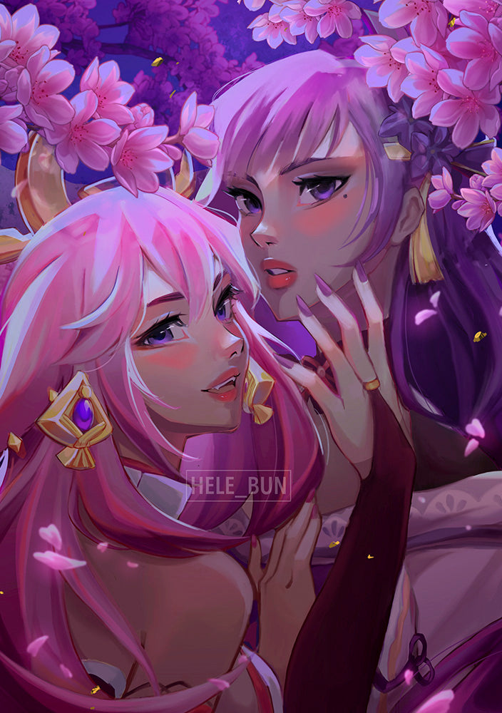 Yae Miko and Shogun Raiden Print