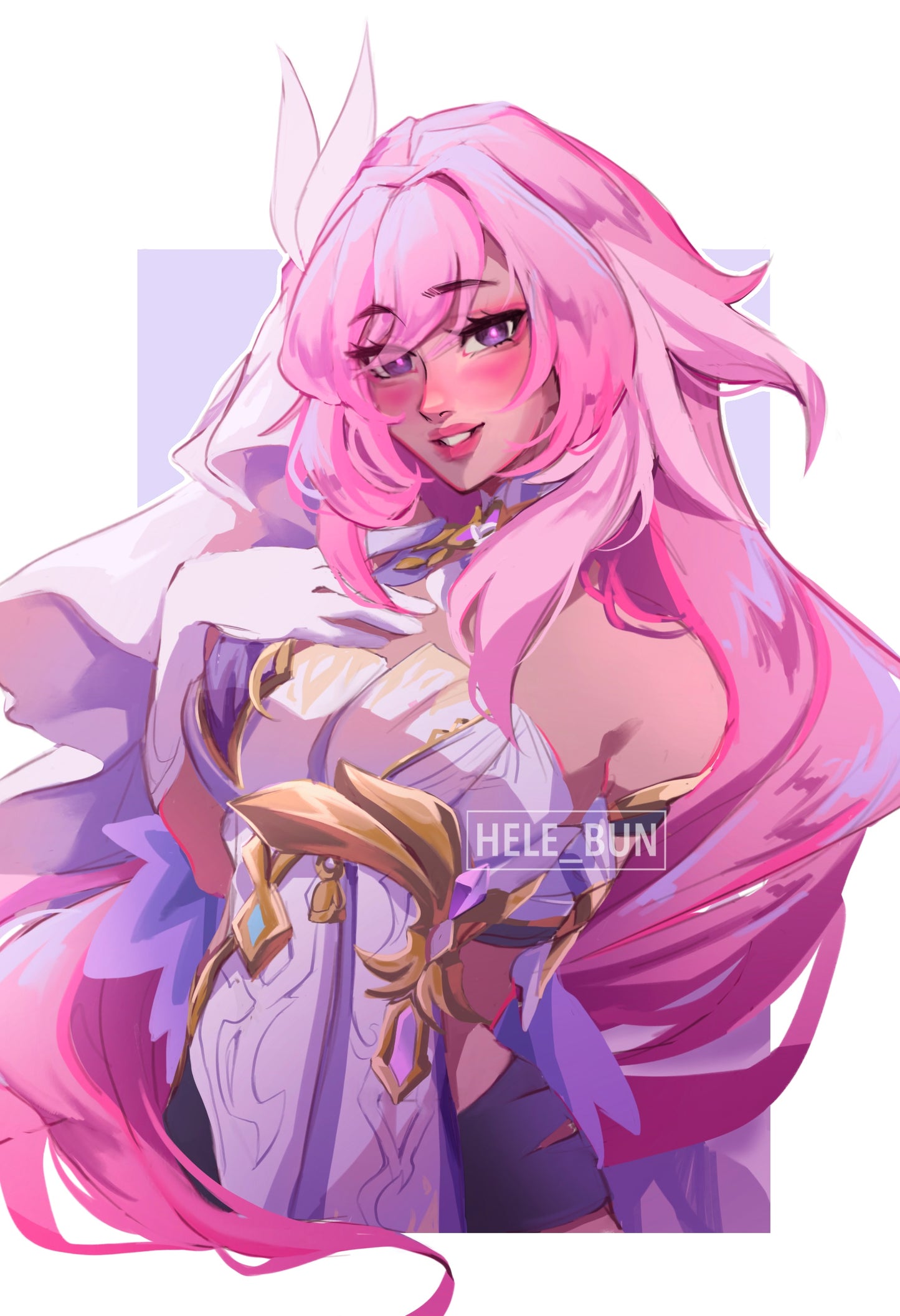 Pink Hair Characters Prints