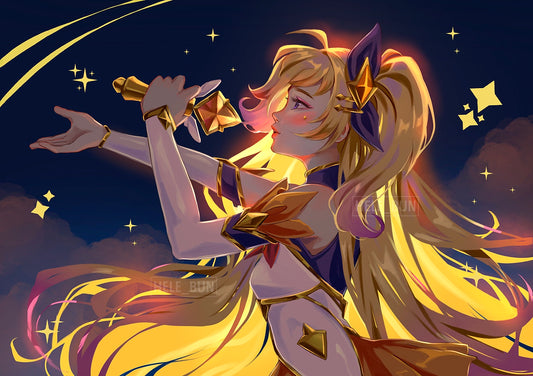 Star Warrior Sera at Night Print