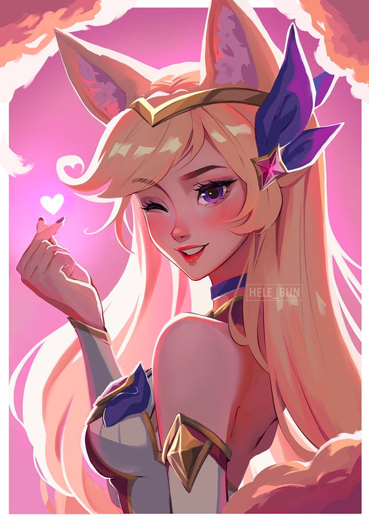 Star Warrior Ahri Print