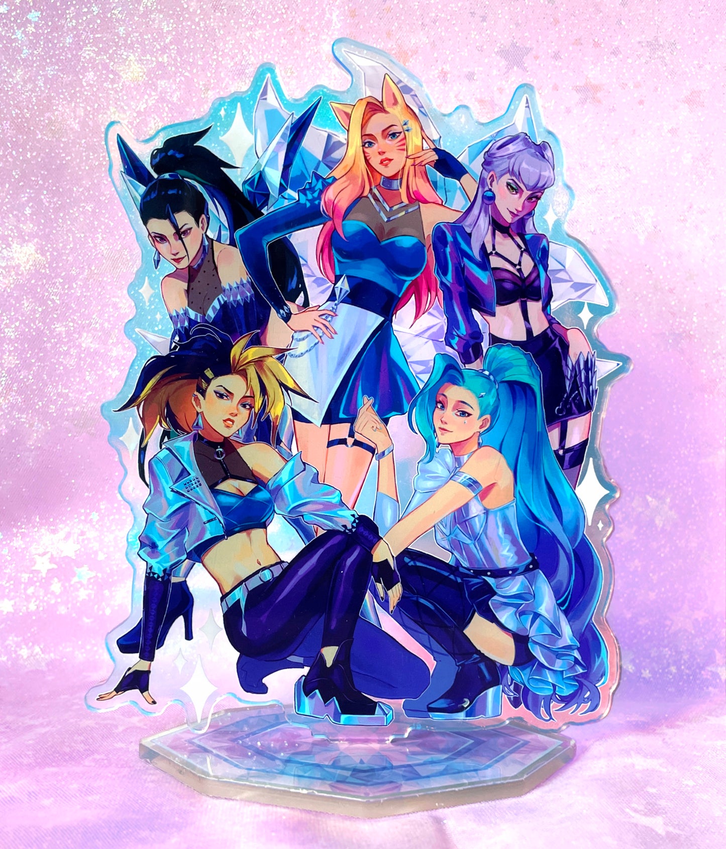 K/DA Pop Stars ALL OUT Standee