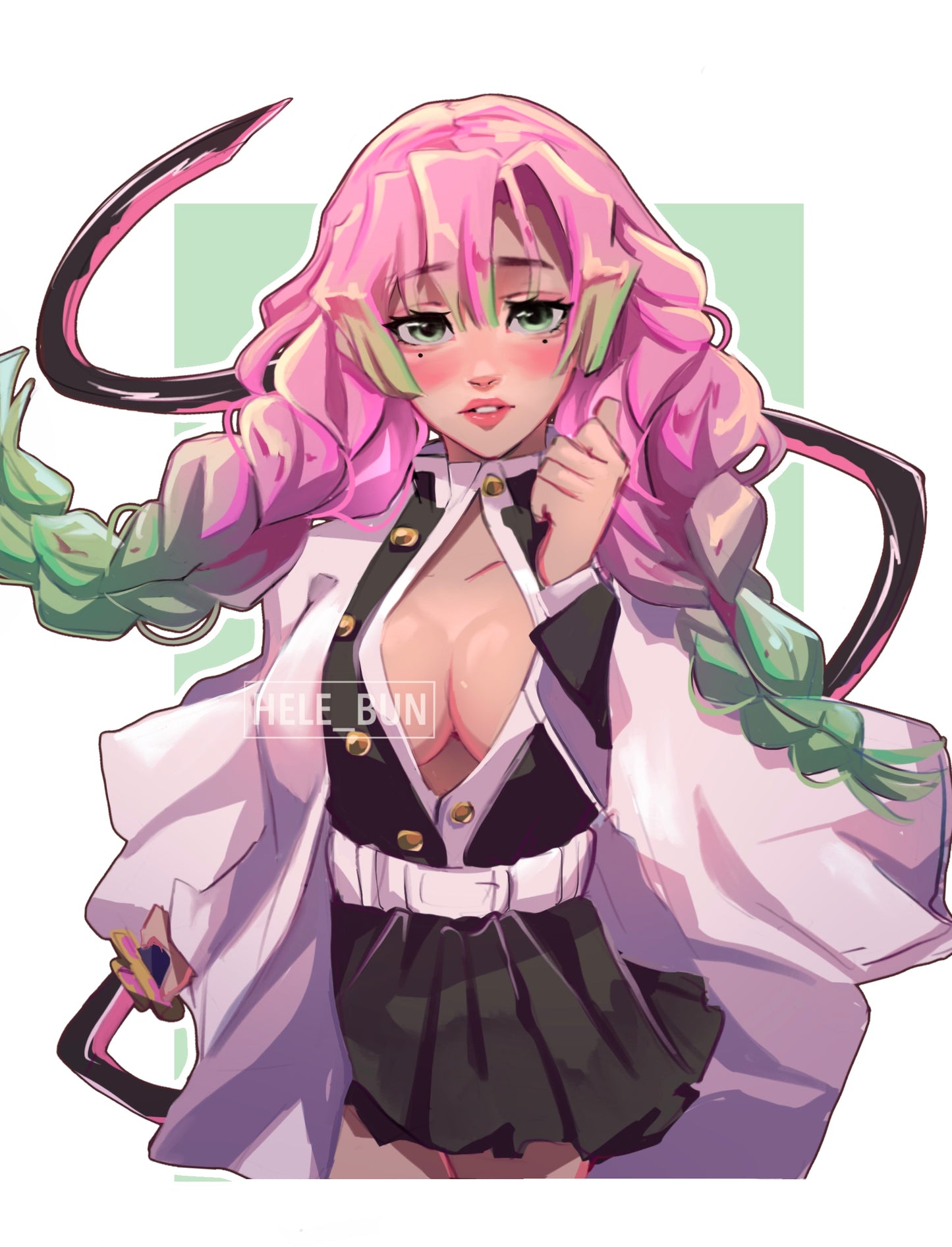 Pink Hair Characters Prints