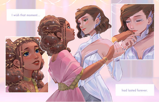 Dahlia & Jasmine Dancing Print
