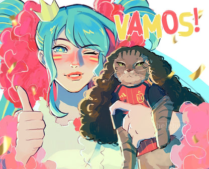 World Cup Miku Print
