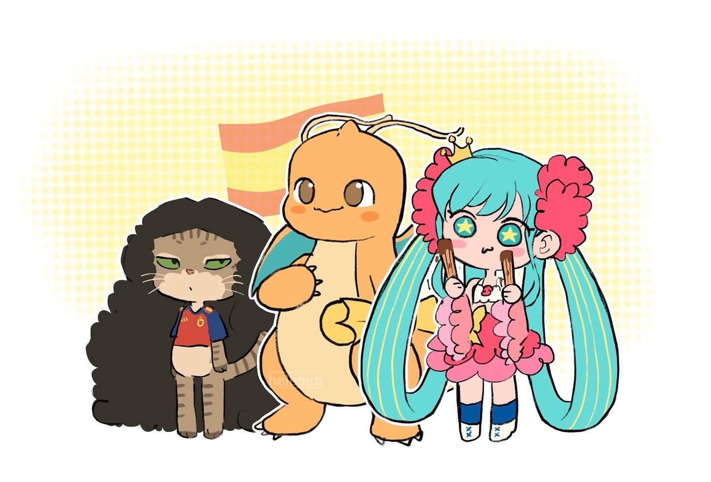 World Cup Miku Print